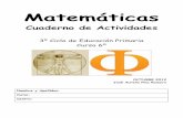 Cuaderno de Actividades - matematicasonline.esmatematicasonline.es/pequemates/almacen/cuadernos2/6º/Cuadern-…3º Ciclo de Educación Primaria Curso 6º OCTUBRE 2012 José Aurelio