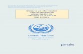 Glosario de información para el proceso de presentación de ... · (Fuente: Comité de Asistencia al Desarrollo de la OCDE (2002). Glosario de los principales términos sobre evaluación