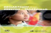 Declaración de las Naciones Unidas sobre el Derecho … · Recordando las disposiciones del Pacto Internacional de Derechos Económicos, Sociales y Culturales y del Pacto Internacional