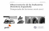 Observatorio de la … · Índice OHE General 4 Observatorio de la Industria Hotelera Española Fuente: Elaboración propia ... Nota: De acuerdo con el informe de PwC: ... precios