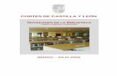 CORTES DE CASTILLA Y EÓN - 2004.ccyl.es2004.ccyl.es/Biblioteca/NovedadesBiblioteca/2005 (marzo-julio).pdf · cortes de castilla y leÓn novedades de la biblioteca libros compra o