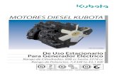 MOTORES DIESEL KUBOTA - gsb.com.ar · ... 898 cc hasta 3318 cc ... Regulador de Velocidad de Alta Capacidad y ... motores que cumplió con las regulaciones de emisiones para motores