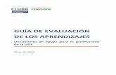 GUÍA DE EVALUACIÓN DE LOS APRENDIZAJES - … · 3 Basado en el concepto de evaluación de competencias en la UOC de Sabadell (2010). Modelos de evaluación de los aprendizajes ...
