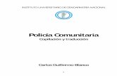 Policía Comunitaria - congreso.gob.pe · Participó en un ejercicio de comando de operaciones de paz en Guatemala (2006). Fue invitado a disertar ... Incidentes y Problemas. 9 “Coterminosidad”