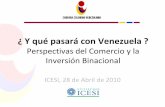¿ Y qué pasará con Venezuela - Universidad Icesi que pasara... · ¿ Y qué pasará con Venezuela ? Perspectivas del Comercio y la Inversión Binacional ICESI, 28 de Abril de 2010