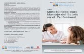 CURSO Mindfulness para - formacion-cfisiomad.org · ... tipos de estrés ... obesidad, hipertensión arterial, diabetes mellitus tipo II, ... específicamente en el estrés de los