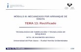 TEMA 13: TEMA 13: RectificadoRectificado - ehu.eusehu.eus/manufacturing/docencia/801_ca.pdf · Cuestionario tutorizado 8. Oportunidades laborales: empresas y productos ... carburos,