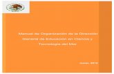 Manual de Organización de la Dirección General de ...uecytm.sep.gob.mx/work/models/dgecytm/Resource/742/1/images/7_… · de Ciencia y Tecnología del Mar, ... se convierte en la