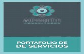 PORTAFOLIO DE DE SERVICIOSredaponteconsultores.com/BrochureAP.pdf · 2018-02-01 · ENFOQUE LEAN + KAIZEN La implementación de proyectos orientados a la Mejora Continua, permite