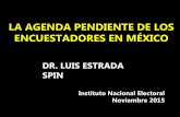LA AGENDA PENDIENTE DE LOS ENCUESTADORES …portalanterior.ine.mx/archivos2/portal/EncuestasElectorales/rsc/... · SITUACIÓN ACTUAL •Veda de encuestas durante procesos electorales