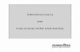 PROTOCOLO DE VACUNACIÓN INFANTIL - … PDF/Protocolo de Vacunación Infantil.pdf · Información sobre efectos secundarios de la vacuna y sus cuidados: si hay reac-ción local aplicar