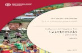 Evaluación del Programa País Guatemala - Home | …³n del programa de país de la FAO en Guatemala v Reconocimientos La Oficina de Evaluación (OED, por sus siglas en inglés) de