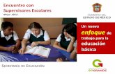 Un nuevo enfoque de trabajo para la educación …±ar y ejecutar proyectos y programas… • Programa nacional de lectura • Escuela segura • Escuelas de calidad • Enciclomedia