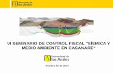 VI SEMINARIO DE CONTROL FISCAL SÍSMICA Ycontraloriacasanare.gov.co/apc-aa-files/39723208db98caee9a9312b60d... · las fuentes de agua subterránea (pozos, aljibes y manantiales) y
