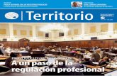 Revista del Colegio de Agrimensura de Mendoza · Territorio 7 A mediados de octubre de este año, obtuvo media sanción de Diputados el proyecto de ley de Regulación de Ejercicio