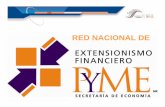 RED NACIONAL DE - contactopyme.gob.mx · CASO PRACTICO DE REGISTRO DE EMPRESAS (EXTENSIONISTA) 5. EXTENSIONISMO FINANCIEROEXTENSIONISMO FINANCIEROEXTENSIONISMO FINANCIERO Cuando el