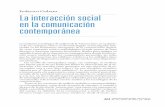 Federico Gobato La interacción social en la … · de los sistemas sociales de Niklas Luhmann y el análisis de la in-teracción y de los marcos de la experiencia de Erving Goffman,