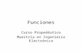 PowerPoint Presentationgalia.fc.uaslp.mx/~medellin/Posgrado/funciones.ppt · PPT file · Web view2012-02-25 · Funciones Curso Propedéutico Maestría en Ingeniería Electrónica