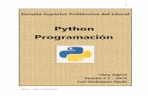 Python Programación - cldup.com · 5.10.3 Ciclos anidados 115 . 5.10.4 La instrucción break 125 . 5.10.5 La instrucción continue 128 . 5.10.6 La instrucción exit 129 ... 5.12
