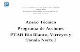 Anexo Técnico Programa de Acciones PTAR Rio … · Sistema Intermunicipal de los Servicios de Agua Potable y Alcantarillado ... Virreyes y Tonala Norte I ... 40 40 40 OBOS 320 320