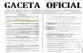 DE LA REPUBLICA BOLIVARIANA DE VENEZUELA · reto No 4.891, mediante el cual se dicta el Reglamento Parclal de la Ley Organics de Ciencia, ... Decreto No.4.891 09 de octubre de 2006