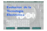 Evolución de la Tecnología Electrónica€¦ · La evolución de la tecnología digital El primer FLIP-FLOP en 1919 por Eccles y Jordan L C ñí IBM 1921La Compañía IBM se crea