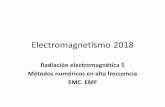 Radiación electromagnética 5 Métodos numéricos en …materias.fi.uba.ar/6209/download/CLASES/2-12-Radiacion 5.pdf · ... es un algoritmo que reescribe las ecs. de Maxwell en un