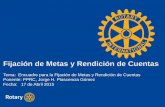 Presentación de PowerPoint - Rotary México | Distrito … · Teoría de la Fijación de Metas de Edwin Locke • Esta teoría plantea la necesidad de metas claras y alcanzables