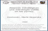 Alianzas estratégicas una estrategia viable en las pymesbibliotecadigital.econ.uba.ar/download/tpos/1502-0119... · una estrategia viable en las pymes Desilvestri, María Alejandra