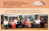 BOLETÍN DE LA SOCIEDAD CUBANA DE GEOLOGÍA Vol 14 no 1 2014 br.pdf · A estas actividades científicas se añadieron celebraciones de fechas relevantes, concursos, y otras iniciativas