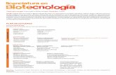 Plan de estudios Lic Biotecnología corregida 2018 · PLAN DE ESTUDIOS Introducción al Estudio de las Ciencias Químicas CICLO DE NIVELACIÓN ... el título de Licenciado en Biotecnología