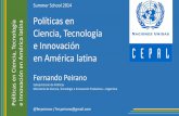 Políticas en Ciencia, Tecnología ecnología na e …archivo.cepal.org/pdfs/SummerSchool/SS2014/Presentacion_Peirano... · producción Diseño Industrial Aprendizaje en la práctica