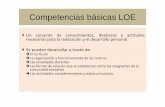 Competencias básicas LOECompetencias básicas LOE · • CoCo pe só ectoa, ... Técnica del puzzle de Aronson 1 1 Grupos de “expertos”: 2 2 3 551. ... • Objetivos europeos