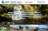 4. Demandas de Investigacion – Consejo de Recursos ...para-agua.net/extras/2016.12.20-Chiclayo/presentaciones/4. Demandas... · Ø LA POLÍTICA Y ESTRATEGIA NACIONAL RECURSOS HÍDRICOS(PENRH)