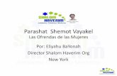 Parashat Shemot Vayakel - shalomhaverim.org Semanal... · • Rambán asegura que viendo al Tabernáculo como un todo y también a través de cada una de sus partes, simbolizaba ...