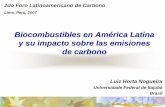 Biocombustibles en América Latina y su impacto sobre …a2/10;00... · La producción y uso de etanol en Brasil. La materia prima para el etanol brasileño es la caña de azúcar