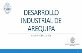 DESARROLLO INDUSTRIAL DE AREQUIPA - … · • Por ejemplo, el Parque Industrial de Arequipa a lo largo de su existencia ha sufrido diferentes transformaciones de sus ramas industriales,