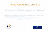 Portada memoria 2012 vertical - pagina.jccm.espagina.jccm.es/ear/Memoria2012.pdf · y por el sistema especifico de acceso para personas con discapacidad, de puestos de trabajo correspondientes