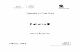 Química III - repositorio.cbachilleres.edu.mx · Bloque temático 3. ... Desarrolla innovaciones y propone soluciones a problemas a partir de métodos ... actividades que se desprenden