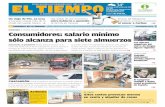 Consumidores: salario mínimo sólo alcanza para siete …media.eltiempo.com.ve/EL_TIEMPO_VE_web/59/diario/docs/... · Caribes de Anzoátegui visita por segundo día seguido a Bravos