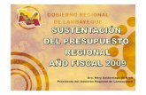 Dra. Nery Saldarriaga de Kroll Presidenta del Gobierno ...· demuestra déficit de 15.46% en año