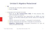 Unidad 5 Algebra Relacional - felipealanis.org20%c1lgebra%20Relacional.pdf · 5.1 Operaciones fundamentales del Álgebra Relacional ... Algebra Relacional es el lenguaje formal usado