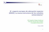 El espacio europeo de educación superior (EEES). La nueva estructura de …ieslaalbuera.centros.educa.jcyl.es/sitio/upload/... · 2009-04-16 · La nueva estructura de los estudios