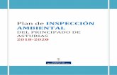 PLAN DE INSPECCIÓN AMBIENTAL DEL … de... · DESARROLLO DE LAS INSPECCIONES 9.1. Visita de inspección 9.2. Elaboración de informes ... 1/2016 estén cubiertas por un plan de inspección