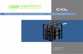 MANUAL DE INSTALACIÓN Y MANTENIMIENTO - …aguilera.es/documentacion/Extinción por CO2/Manuales/co2-manual.pdf · 5.1.10 Soporte de suspensión para sistemas con pesaje continuo