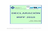 DECLARACIÓN IRPF 2010 - Estructura - Coneix la UIBfee.uib.cat/digitalAssets/169/169166_doc.pdf · IRPF 2010 Abril - Mayo, 2011 Vicente Arbona Más . DECLARACIÓN RENTA 2010 ... CUOTA