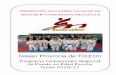 PROYECTO PROV. TOLEDO - Deporte Escolar En …deportesclm.educa.jccm.es/upload/deportes_individuales/... · 2016-11-21 · Dosier Provincia de TOLEDO Programa Campeonato Regional