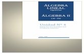 ÁLGEBRA LINEAL · ii) Es paralelo al vector u, puesto que es una combinación lineal de éste, es decir es un múltiplo escalar del vector u. Álgebra II (LM-PM) - Álgebra Lineal