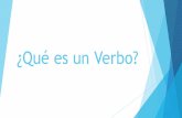 ¿Qué es un Verbo Regular?¿Qué es un verbo? Un verbo es una acción Normalmente usamos muchos verbos durante nuestras actividades diarias En español los verbos tienen una raíz