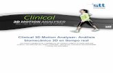 Clinical 3D Motion Analyser: Análisis biomecánico 3D … · CLÍNICO, VALORACIÓN DEL DAÑO CORPORAL, DEPORTES, ESTUDIOS DE ERGONOMÍA Y OTRAS APLICACOINES . Página 2 de 12 STT